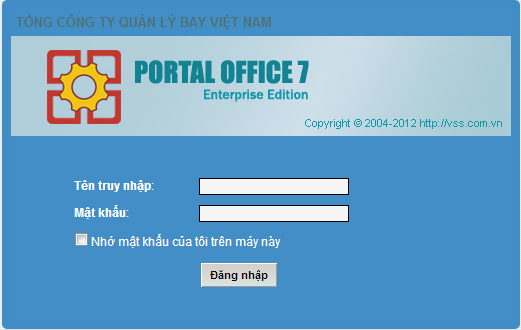 Quy định sử dụng Văn phòng điện tử Portal Office của Tổng Công ty Quản lý bay Việt Nam